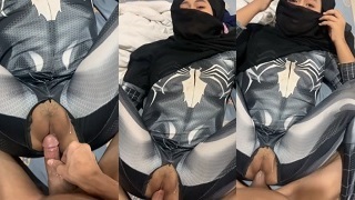 Bokep Indo Celup Hijab Kosplay Spiderman